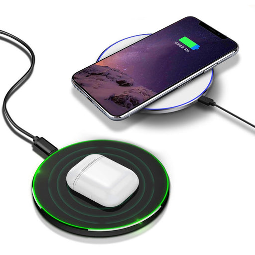 15W Fast Wireless Charger Induction Charging Station Phone Charging Pad for Iphone 14 13 12 11 Series XS XR X 8 8Plus Samsung Galaxy S21 S20 S10 S9 S8 Huawei Xiaomi Wireless Charging Dock