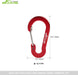 CC1 Multi-Use Carabiner Clip, 6 Pack Small Caribeener Clips, Mini Keychain Caribeaner Clip 2 Inch, Aluminum D Ring Carabiners, Multi-Colored