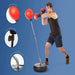 Nikou Punching Bag with Stand for Adults & Kids, Adjustable Height Freestanding Punching Ball Boxing Speed Bag, Ideal for MMA Reflex Speed Training, Fitness,Punching and Muscle Building