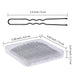 U Shaped Hair Pins,  2.4 Inch Hair Pins for Buns Ballet Bun Hair Pins for Women with Storage Box