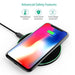 15W Fast Wireless Charger Induction Charging Station Phone Charging Pad for Iphone 14 13 12 11 Series XS XR X 8 8Plus Samsung Galaxy S21 S20 S10 S9 S8 Huawei Xiaomi Wireless Charging Dock