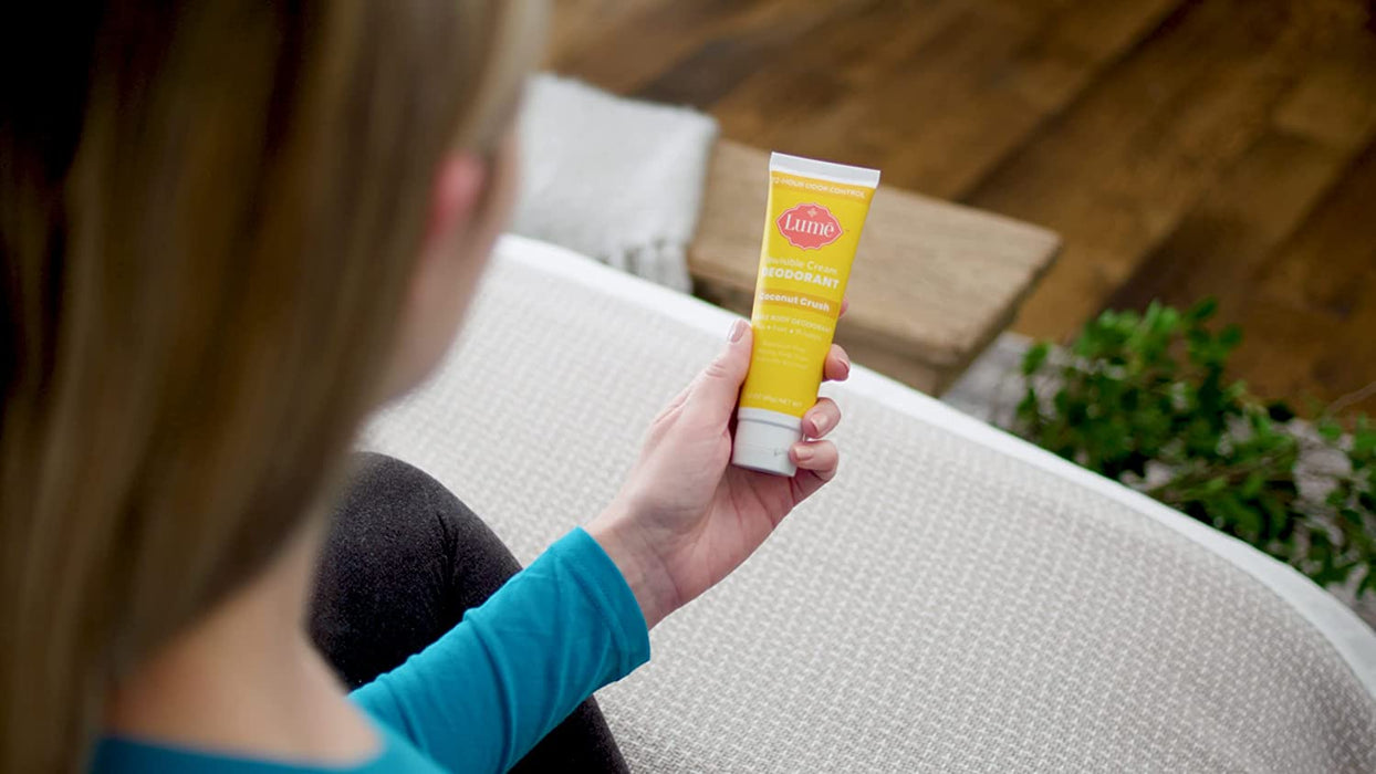 Deodorant Cream Tube - Underarms and Private Parts - Aluminum Free, Baking Soda Free, Hypoallergenic, and Safe for Sensitive Skin - 3Oz Tube (Coconut Crush)