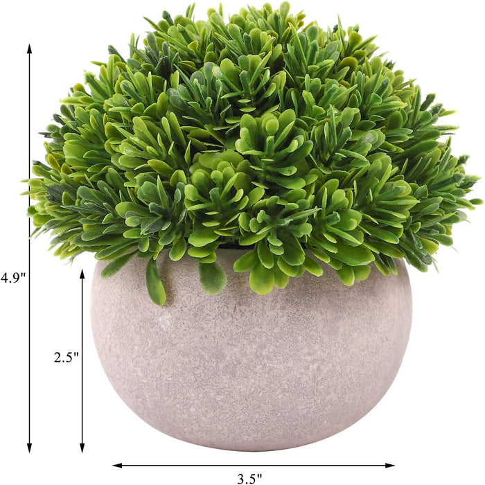 4 Packs Artificial Potted Plants Bathroom Fake Shelf Plant Office Table Decor Mini Green Faux Topiary Kitchen Cabinet Farmhouse Decorations