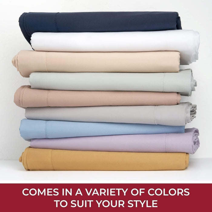 Queen Fitted Sheet - Deep Pocket Cooling Sheets up to 16 Inch - Hotel Luxury Bedding - Softest Sheets - Wrinkle, Fade, Stain Resistant - 1 Single Queen Fitted Sheet Only (Queen, Violet)