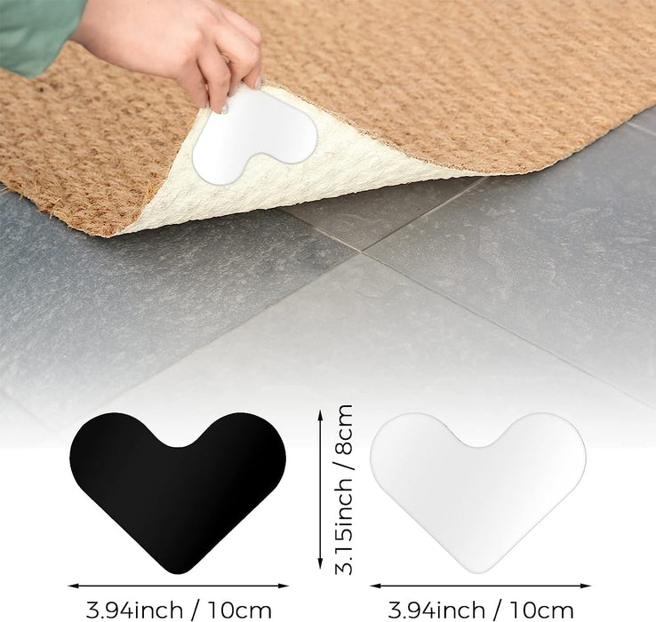 36 Pack Rug Gripper Tape, Reusable Washable Carpet Tape, Double Sided Non-Slip Rug Pads Rug Gripper for Hardwood Floors and Tile, Rug Stopper for Area Rugs