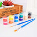 Acrylic Paint Set for Kids,Washable Watercolor Paint Sets,Diy Graffiti Paint,Acrylic Pigment Set with Brushes,Adults Children Handcraft Painting Pigment Set (10 Set-5Ml-12 Colors -F)