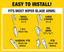5079281-2 Latitude 2-In-1 Water Repellent Wiper Blades, 26 Inch Windshield Wipers (Pack of 1), Automotive Replacement Windshield Wiper Blades with Patented  Water Repellency Formula