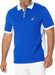 Men'S Short Sleeve Color Block Performance Pique Polo Shirt