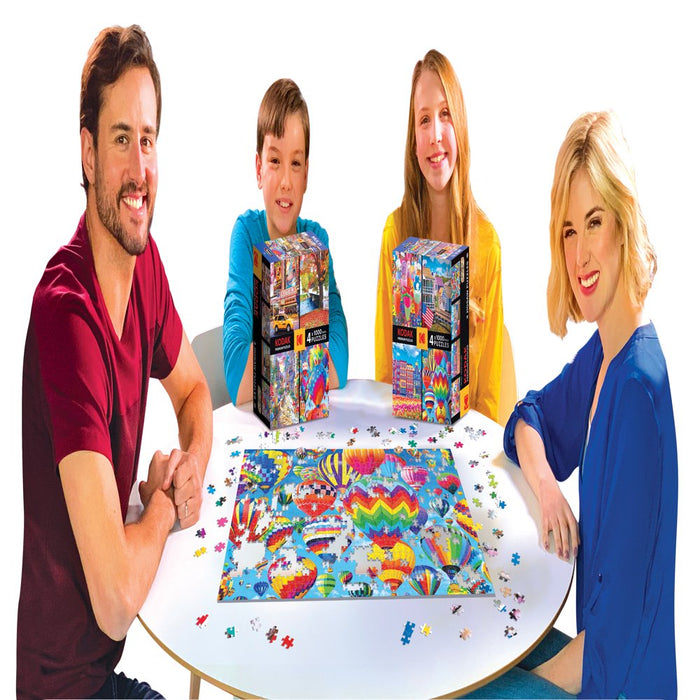 Kodak 1000 Piece Adult Jigsaw Puzzle 4 Pack, 4000 Total Pieces