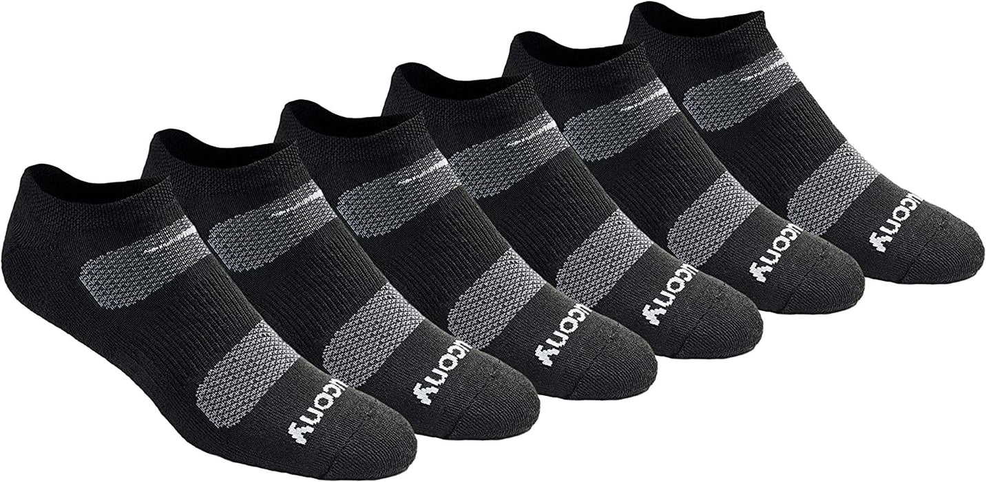 Men'S Multi-Pack Mesh Ventilating Comfort Fit Performance No-Show Socks