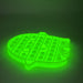Push Bubbles Pop Fluorescent Fidget Sensory Toy, Glow in the Dark Fidget Toys Stress Relief Silicone Bubble Toy Autism ADHD Anti-Anxiety Tools for Kids and Adult(Ghost)