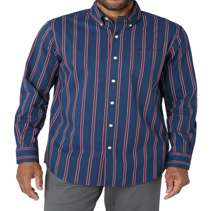 Chaps Men'S Long Sleeve Sustainable Easy Care Woven Shirt -Sizes XS up to 4XB