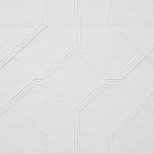Mainstays Modern White Geometric Rod Pocket Sheer Curtain Set, 28" X 84" (4 Panels)