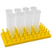 Short Peg Rack with 8 Large Floral Tubes to Feed Caterpillars Fresh Milkweed Cuttings, Host Plants, and Nectar Flowers by