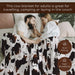 Homesmart Brown Cow Print Throw Blanket Warm and Cozy Coral Fleece Animal Print