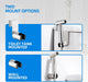 Handheld Toilet Bidet Sprayer for Toilet-Adjustable Water Pressure Control with Bidet Hose for Feminine Wash, Stainless Steel Brushed Nickel Cloth Diaper for Baby Wash