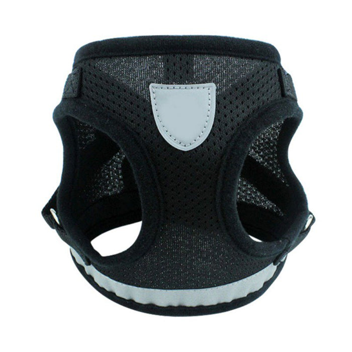 Soft Mesh Puppy Vest Harness Adjustable Pet Lead Chest Walking Leash for Dog Cat