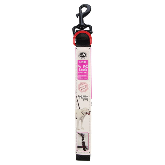 Pet Champion® Black Large No-Pull Leash with D-Ring