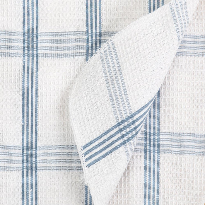 Mainstays Plaid Waffle Dishcloth 18 Pack, Gold, Blue and Gray
