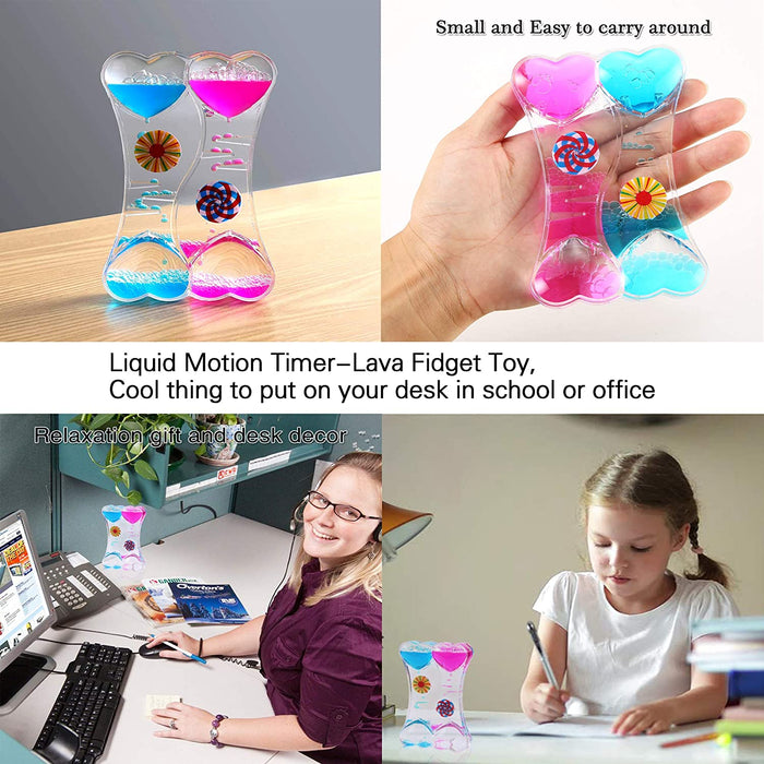 24 Pack Bundle Sensory Fidget Toys Set-Liquid Motion Timer/Grape Ball/Mochi Squishy/Stretchy String/Flippy Chain/Easter Egg/Marble Mesh/Squeeze Bean/Cube for Autistic Kids ADHD Anti-Stress Toy