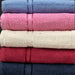 Springfield Linen Luxurious Viscose Embroidered 6 Pack Bath Towels Extra-Absorbent 100% Cotton - 27" X 54"