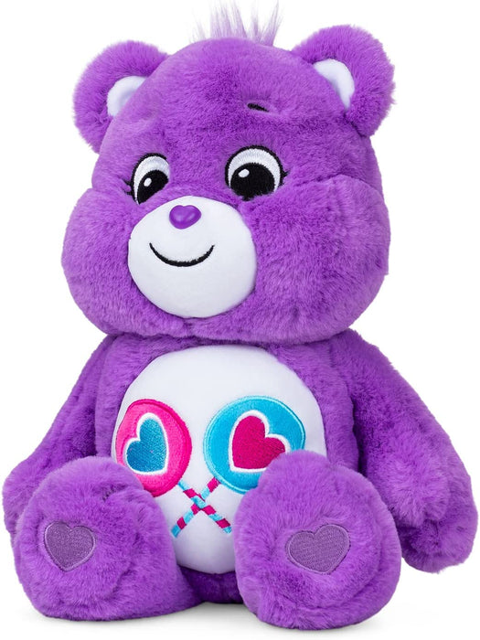 Care Bears Share Bear Stuffed Animal, 14 Inches , Purple