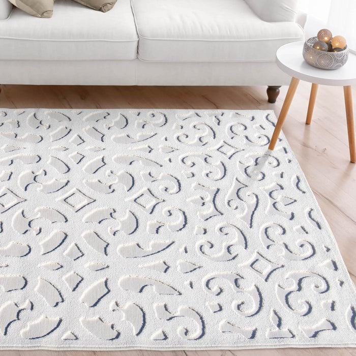 My Texas House Irongate, Transitional, Damask, Woven Area Rug, 5'2" X 7'6"