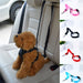 Pet Dog Car Vehicle Seat Safety Belt, Headrest Restraint Seat Straps, Adjustable Pet Safety Leads Backseat Leash for Dog Harness Collar Travel Daily Use, Dog Cat Seatbelts Black