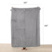 Sunbeam Grey Faux Fur Heated Throw