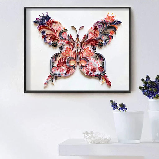Paper Creative Inch Handmade Crafts and Room Living Flower Painting Office 20 Quilted Home Decoration Home Decor Craftsman (Multicolor, One Size)