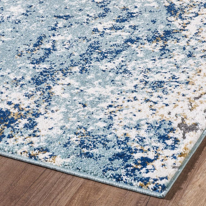 Modern Abstract Area Rug - Blue 8X10