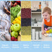 Fruit and Vegetable Washing Machine,Aquapur Fruit Cleaner Device,Fruit Purifier for with Oh-Ion Purification Technology for Cleaning Fruit,Vegetable,Rice,Tableware (Blue)
