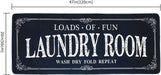 Laundry Room Rug Runner Non Slip Laundry Mats Mudroom Runner Farmhouse Kitchen Floor Mat Bathroom Laundry Room Decor Accessories( Black, 20 X 47 Inch )