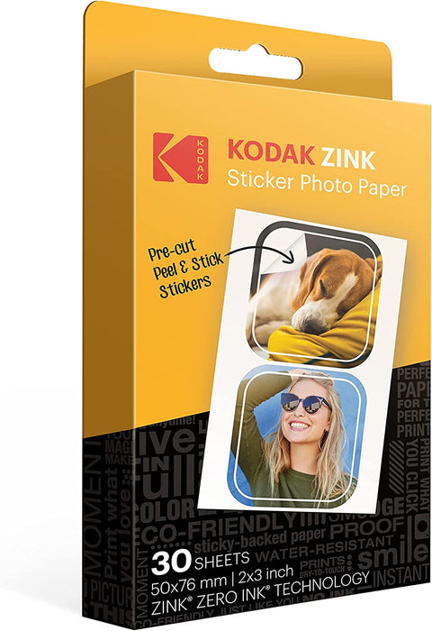 2"X3" Premium Zink Photo Paper (100 Sheets) Compatible with  PRINTOMATIC,  Smile and Step Cameras and Printers
