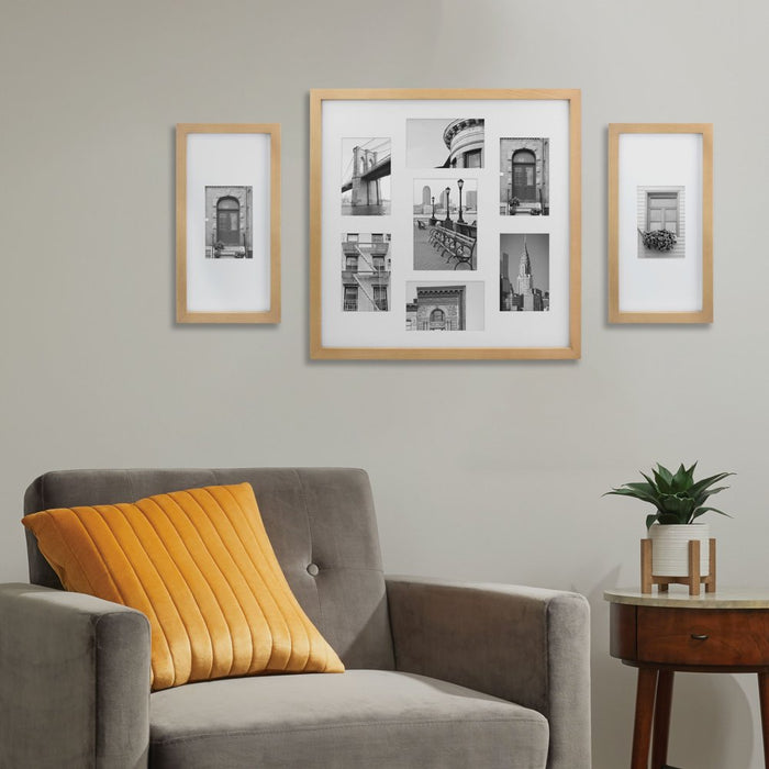 Better Homes & Gardens 18X18 Natural Wood Collage Wall Frame
