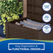 22-Gallon Small Deck Box - Lightweight Resin Indoor/Outdoor Storage Container and Seat for Patio Cushions and Gardening Tools - Store Items on Patio, Garage, Yard - Java Brown