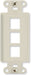 On-Q WP3413WH10 High Impact Flame Retardant Plastic 3-Port Decorator Outlet Strap, White, 10 Count