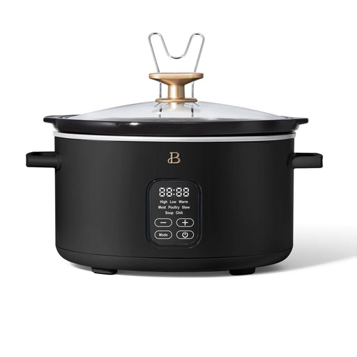 Beautiful 6QT Programmable Slow Cooker, Black Sesame by Drew Barrymore