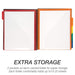 5 Subject Spiral File Folder Organizer / 5 Dividers with Pockets / Multi Pocket Folder / Document Holder / Paper Organizer / Customizable Front Cover / 10 Total Pockets