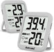 Antonki Room Thermometer Indoor Hygrometer, Humidity Gauge, Humidity Meter, Digital Temperature and Humidity Monitors for Home, Baby Room, Terrarium, Incubator, Greenhouse - 2 Pack