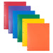 JAM Paper Heavy Duty 3 Hole Punch Folders, 2 Pocket, Assorted Colors, 6 per Pack