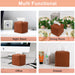 Tissue Box Cover, PU Leather Square Tissue Box Holder for Living Room/Night Stands/Office/Car/Dining Table Home Decor