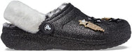 Unisex-Adult Classic Glitter Lined Clogs | Fuzzy Slippers
