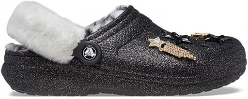 Unisex-Adult Classic Glitter Lined Clogs | Fuzzy Slippers