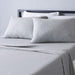 Cotton Jersey Bed Sheet Set - 4 Pcs, Full, Light Gray