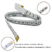 Soft Tape Measure Double Scale Body Sewing Flexible Ruler for Weight Loss Medical Body Measurement Sewing Tailor Craft Vinyl Ruler, Has Centimetre Scale on Reverse Side 60-Inch（White）