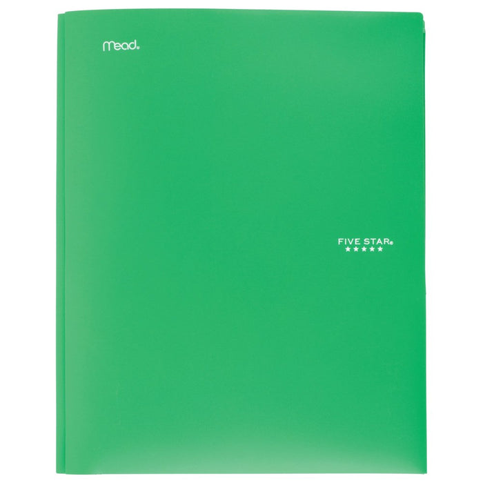 Five Star Stay-Put Pocket and Prong Folder 4 Pack, Assorted Primary Colors (38048)