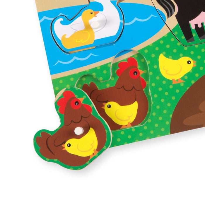 Farm Wooden Peg Puzzle (8 Pcs)