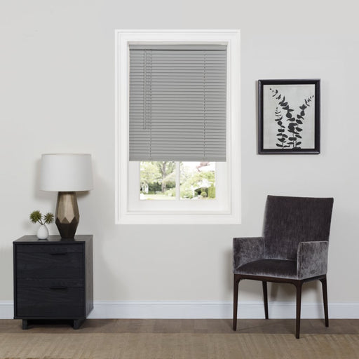 Cordless GII Deluxe Sundown 1" Room Darkening Mini Blind 30X64 - Grey