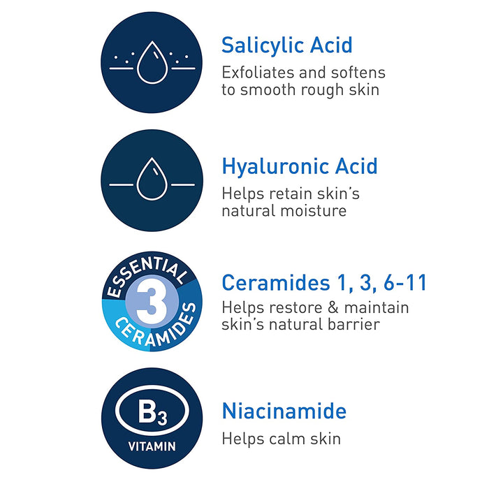 SA Cleanser | Salicylic Acid Cleanser with Hyaluronic Acid, Niacinamide & Ceramides| BHA Exfoliant for Face | Fragrance Free Non-Comedogenic | 8 Ounce